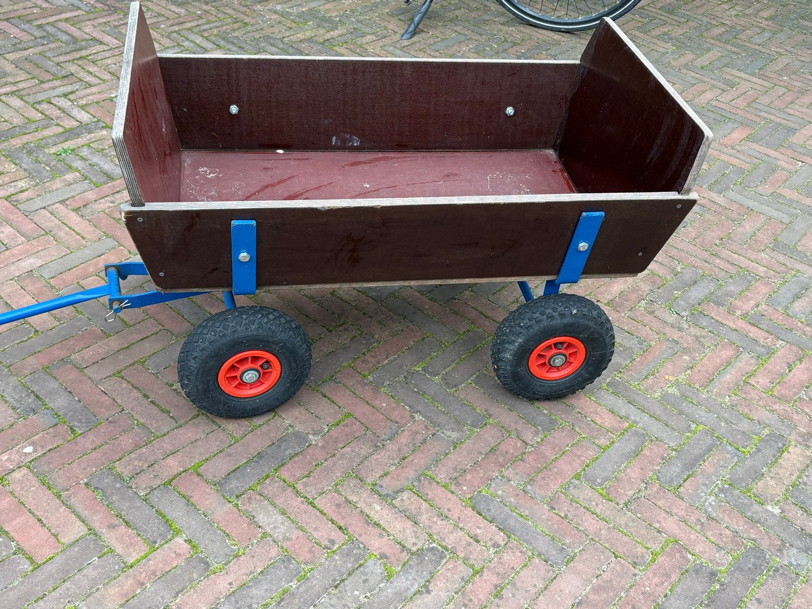 Stevige Halpro bolderkar met luchtbanden, Ophalen, Gebruikt