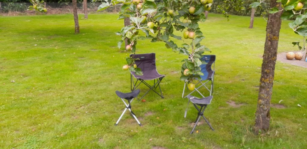 kampeerstoelen / festivalstoelen (o.a. Easy Camp en Quechua), Ophalen, Gebruikt, Campingstoel