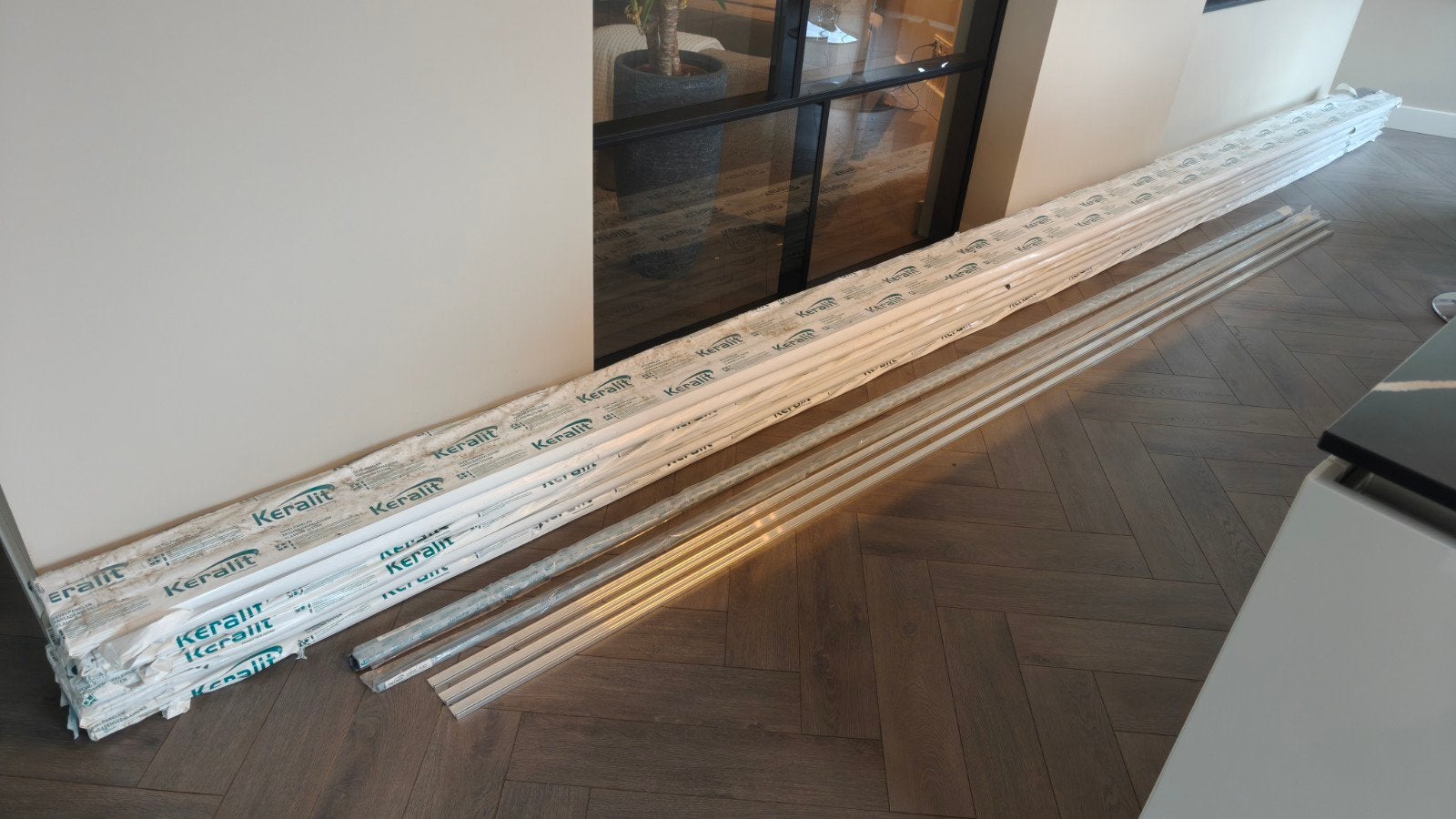 Keralit sponningsdelen 190mm basaltgrijs met profielen, Ophalen, Minder dan 25 mm, Overige typen, Nieuw