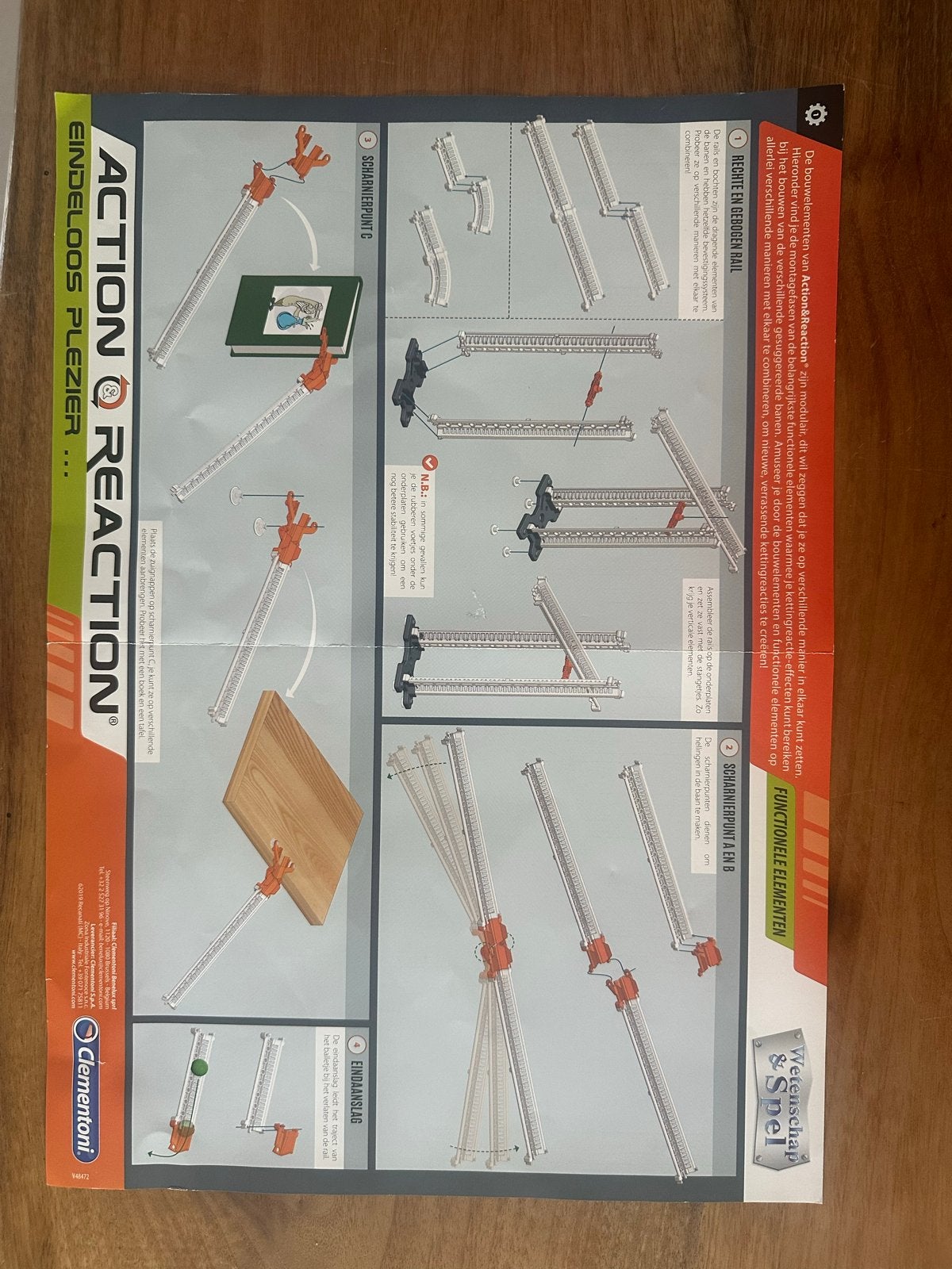 Clementoni Action & Reaction Starter Set knikkerbaan, Ophalen of Verzenden, Zo goed als nieuw, Overige merken