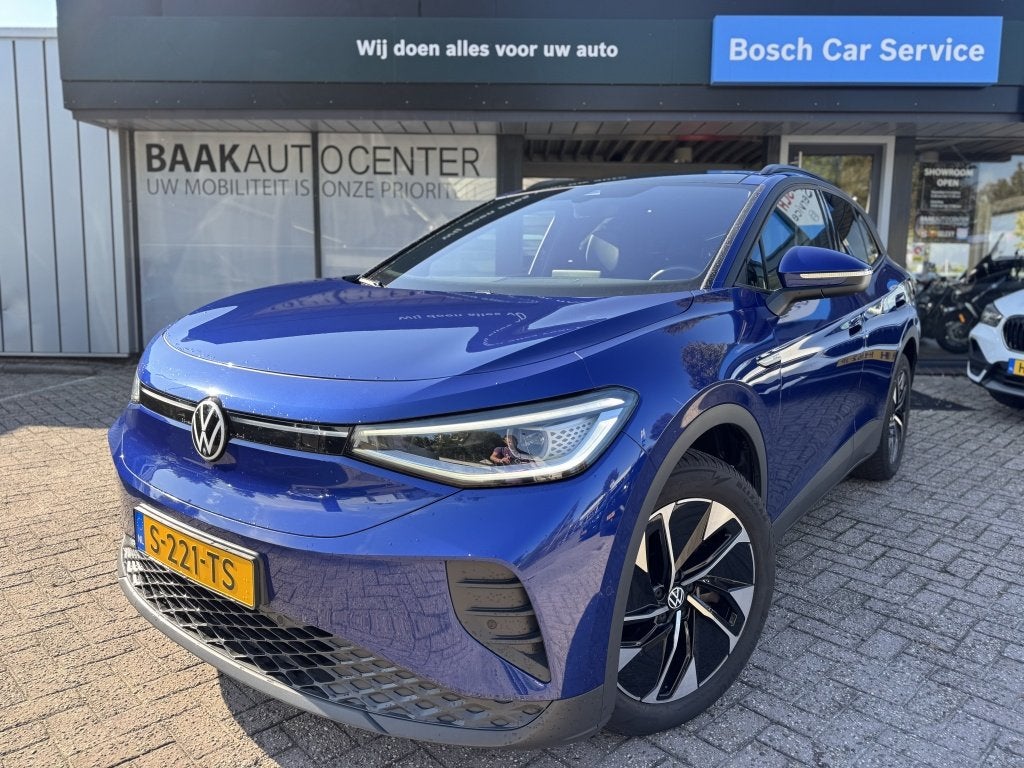 Volkswagen ID.4 Pro 77 kWh | Panoramadak | Memory | SOH 98%, Auto's, Gebruikt, 528 km, Blauw, Origineel Nederlands