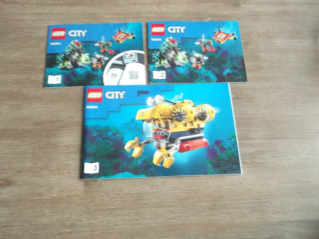 lego deep sea explorers 60264 ocean exploration submarine, Ophalen of Verzenden, Gebruikt, Complete set, Lego