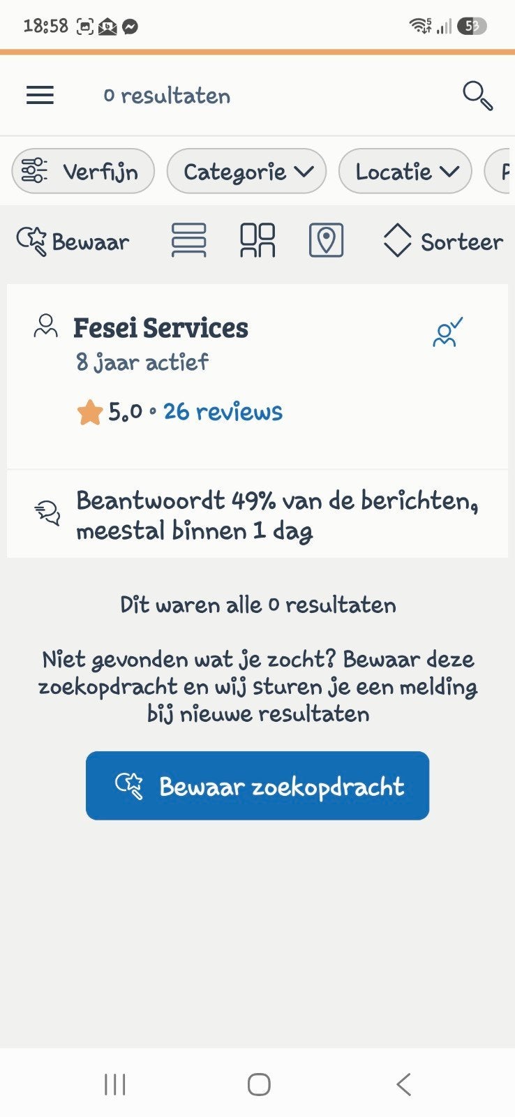 opgelicht  Fesei Services, Eén persoon, Vliegtuig, Met bestemming of datum