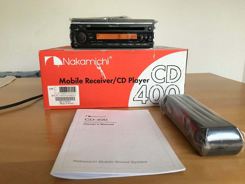 Nakamichi CD400 autoradio, Ophalen, Gebruikt
