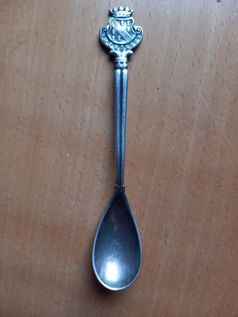 Theelepel keltum met wapen van Amerongen, Ophalen of Verzenden