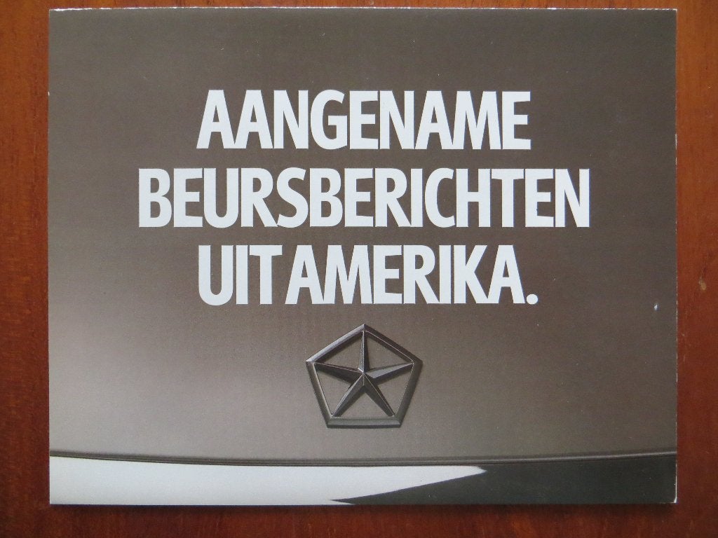 Chrysler Jeep Aangename beursberichten, Ophalen of Verzenden, Nieuw, Overige merken