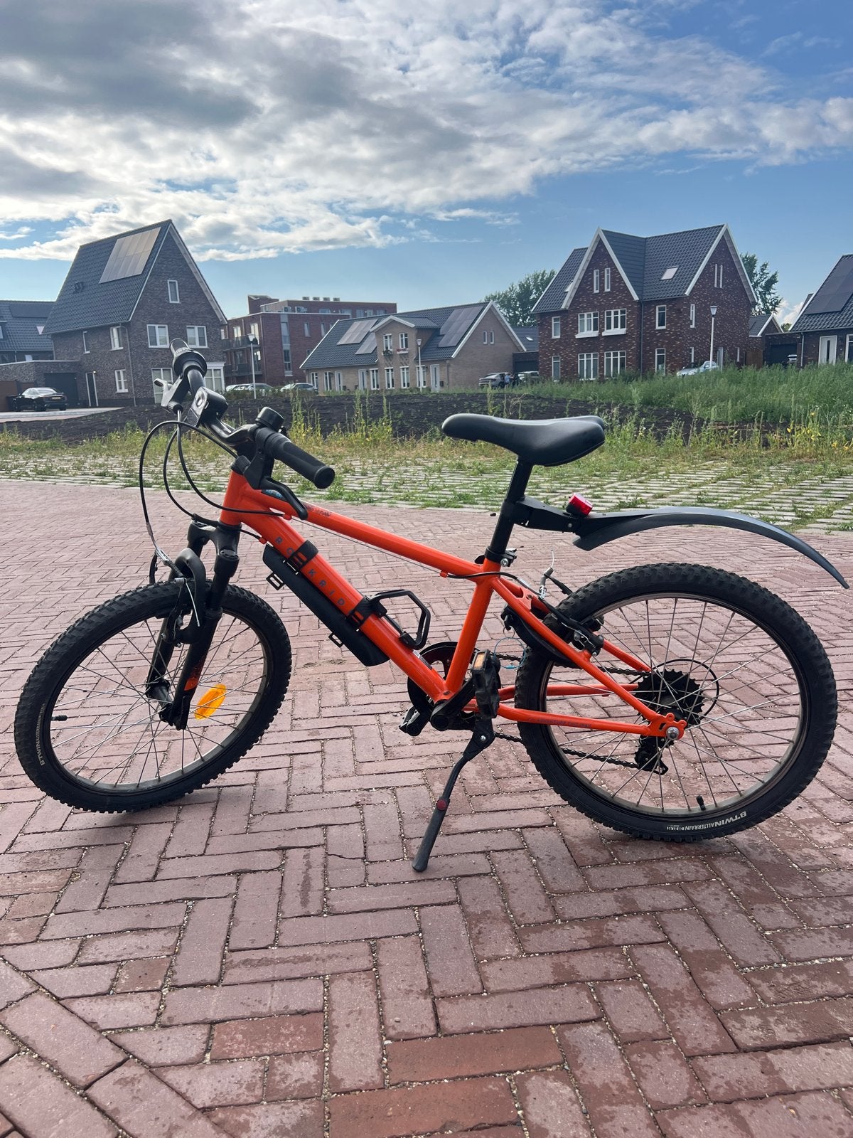 Oranje 20 inch Mountainbike van Decathlon - Zo goed als nieu, Ophalen, Zo goed als nieuw, 16 tot 20 inch