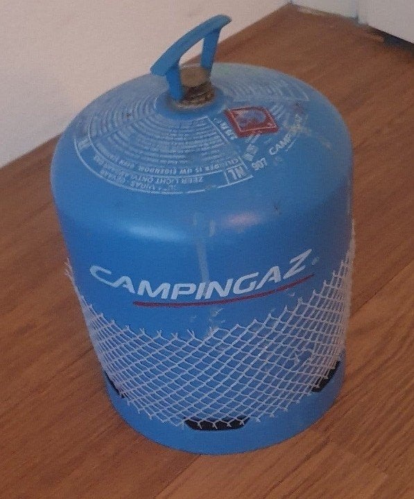 gasfles campingaz 907, Ophalen of Verzenden, Gebruikt