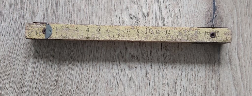 Vintus Perkus Superior Houten Duimstok (Duplex- Jaren'50), Ophalen of Verzenden, Gebruikt
