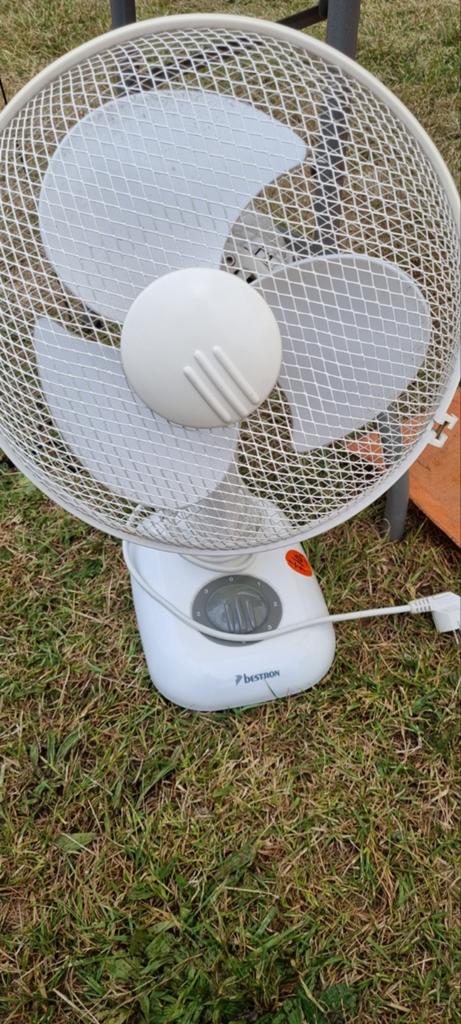 Bestron Tafelventilator - Wit, 3 snelheden, Ophalen, Gebruikt, Tafelventilator