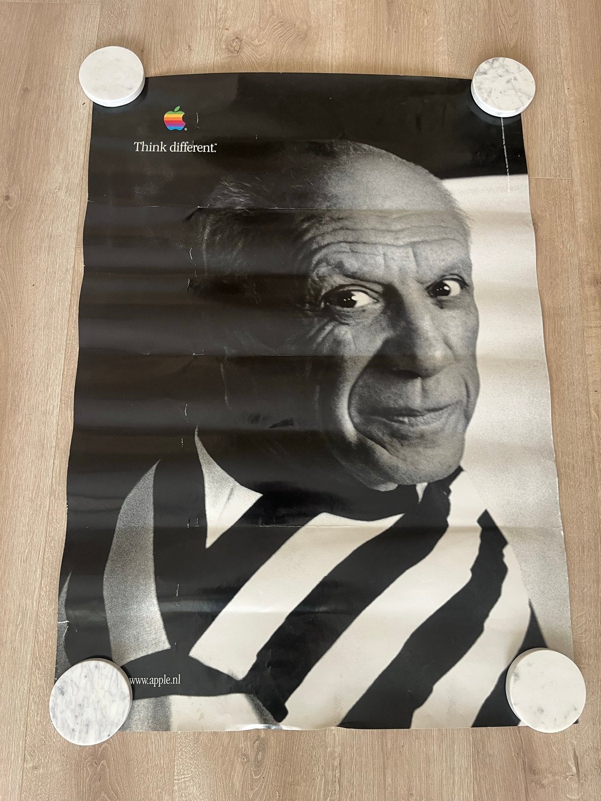 Apple Think Different poster Pablo Picasso, Deurposter of groter, Ophalen of Verzenden, Reclame, Rechthoekig Staand