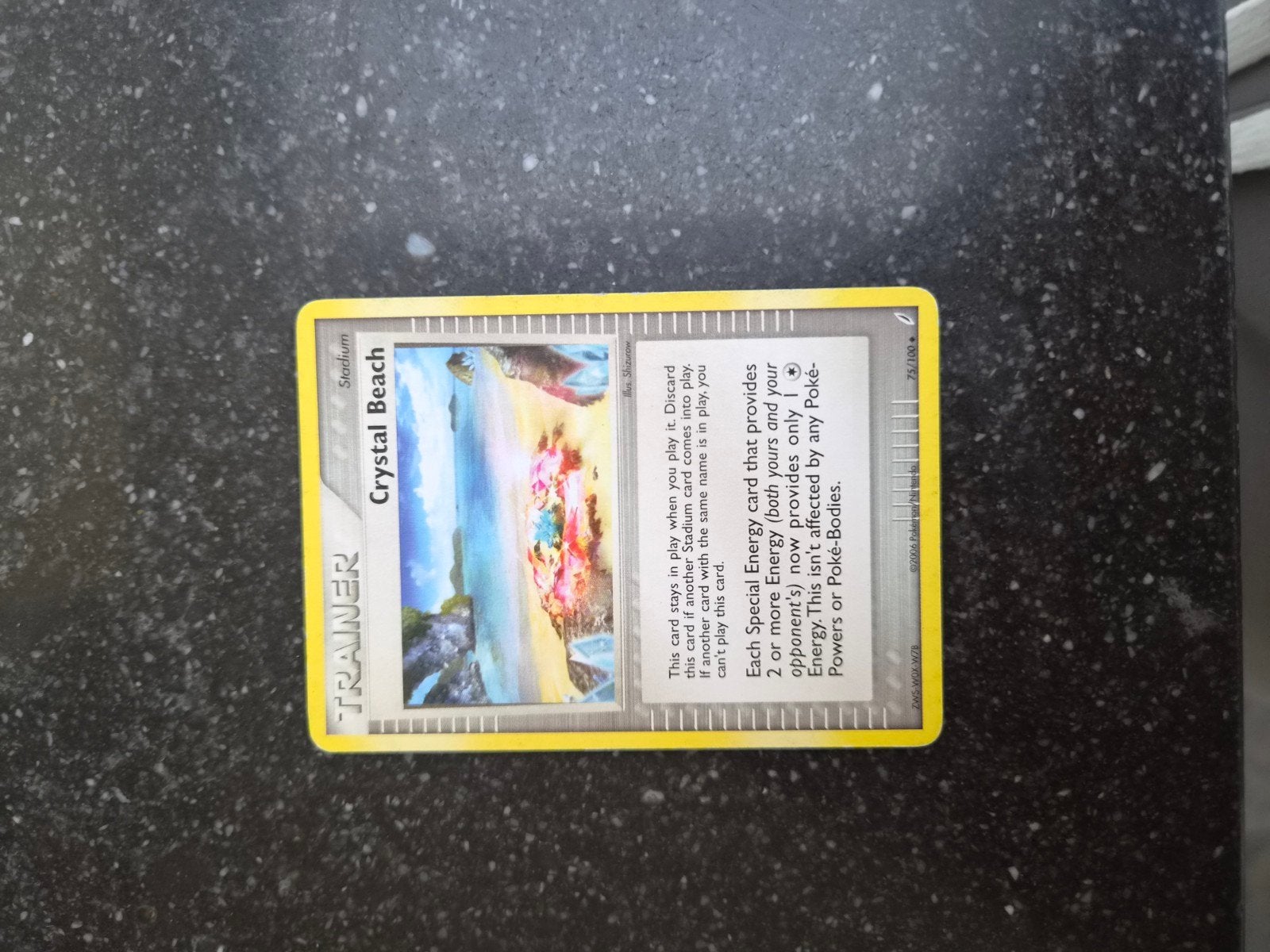 Pokémon Crystal Beach Trainer Kaart - Goede Staat, Ophalen of Verzenden, Gebruikt, Losse kaart