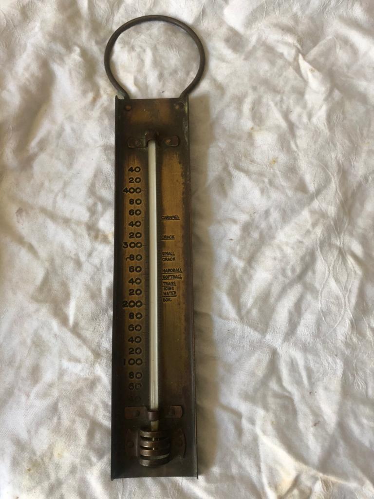 Koperen kwikthermometer, Antiek en Kunst, Antiek | Gereedschap en Instrumenten, Ophalen of Verzenden