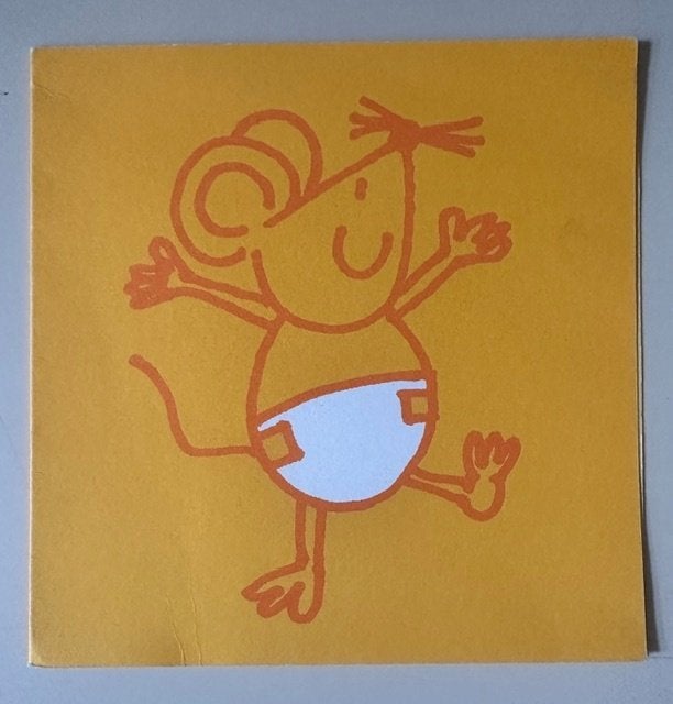 Geboortekaartje Lenn , Knoelie, kaart met muisje, Ophalen of Verzenden, 2000 tot heden, Geboortekaartje