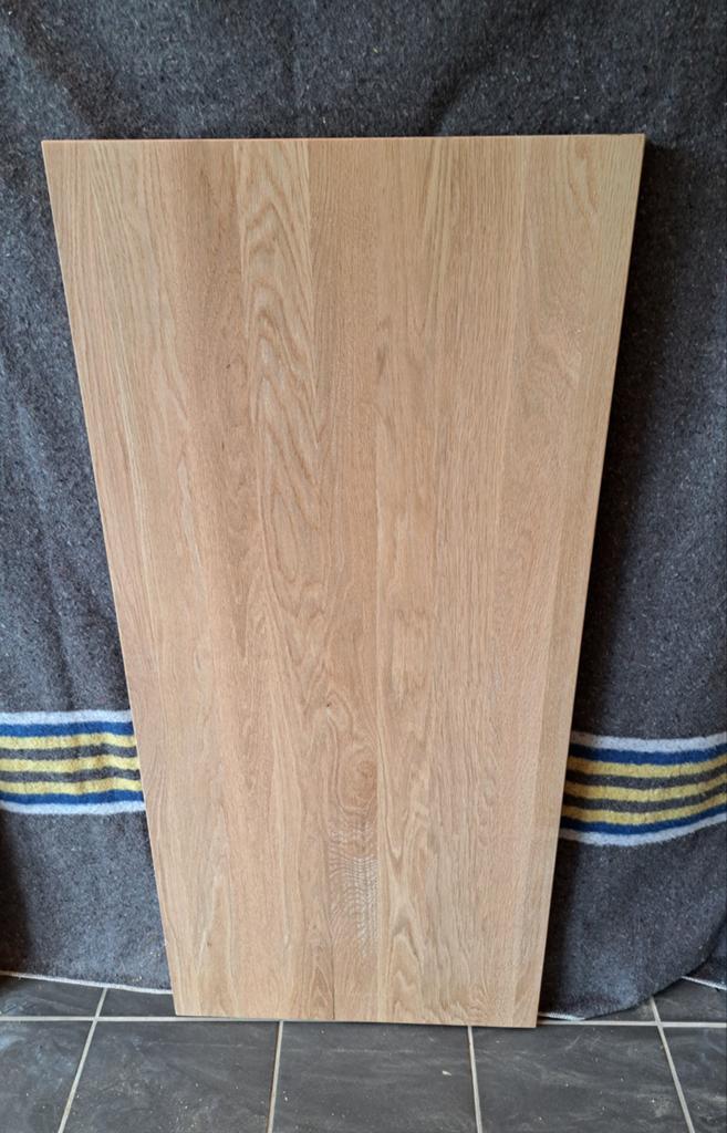 Massief eiken tafelblad, Huis en Inrichting, Tafelonderdelen, Ophalen, 100 tot 150 cm, Eikenhout, 50 tot 100 cm