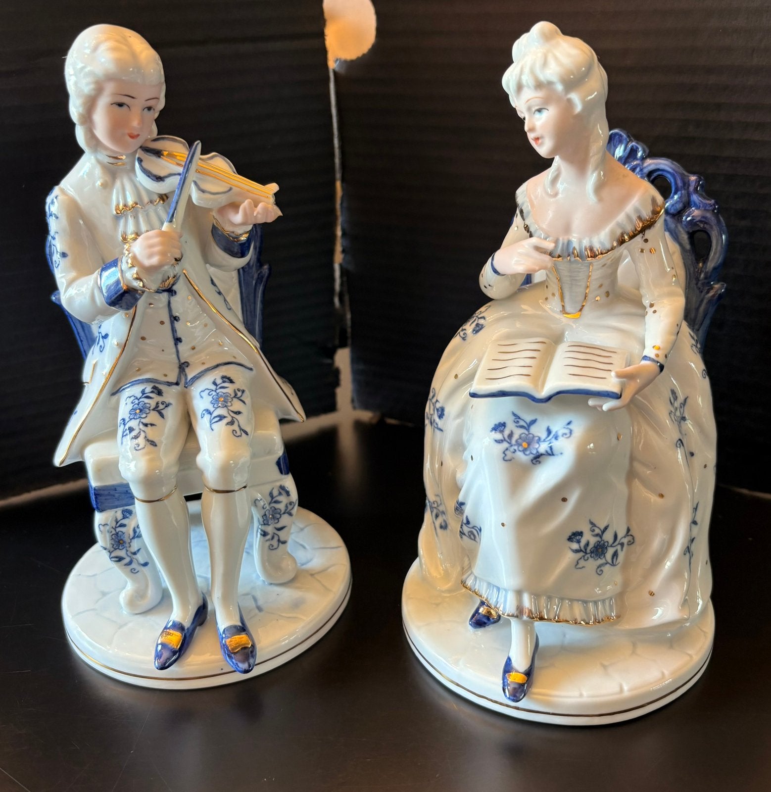 Lieflijk porseleinen paar, Antiek en Kunst, Antiek | Porselein, Ophalen of Verzenden