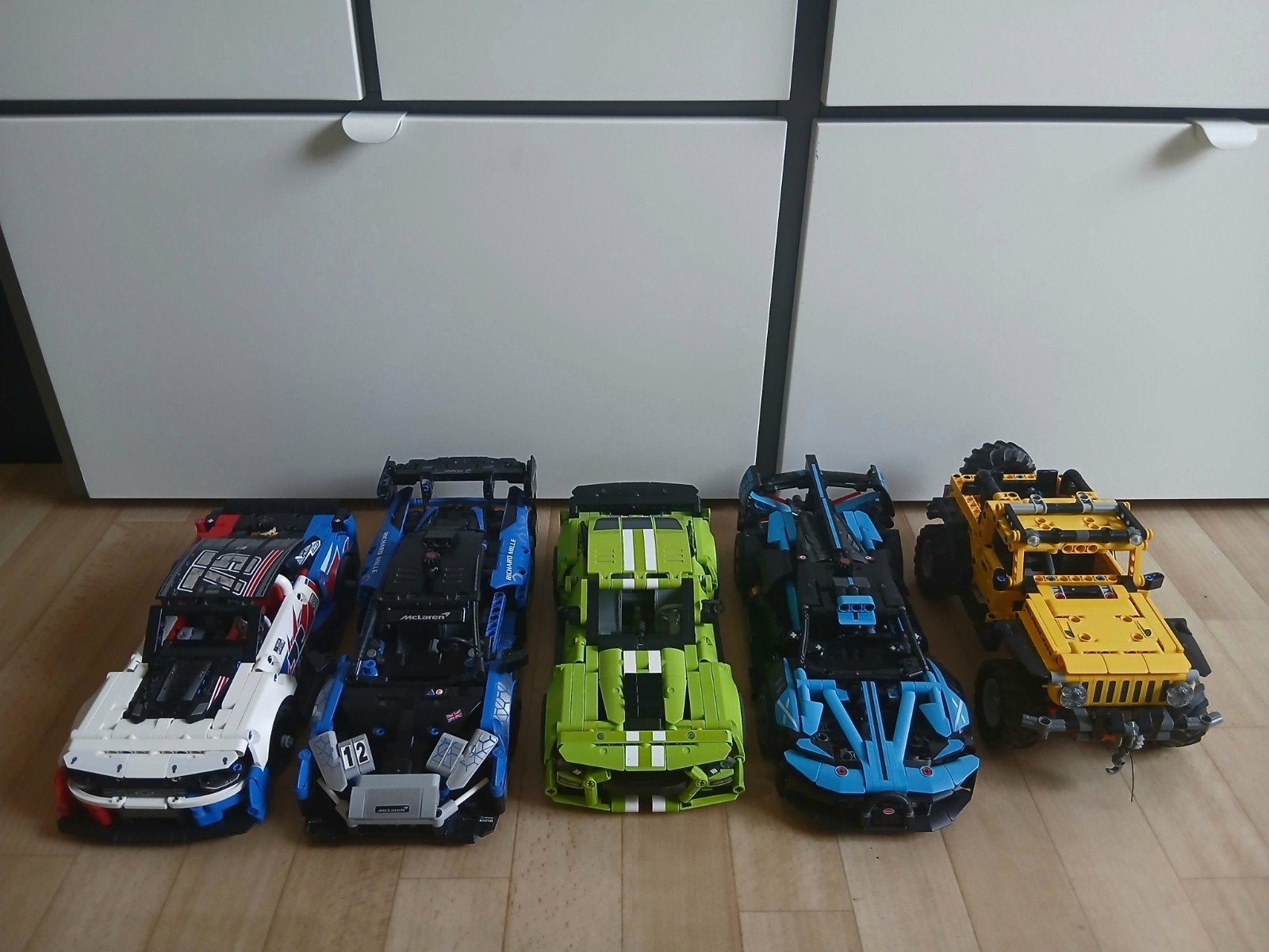 5 LEGO Technic auto's - Compleet met doos en boekje, Ophalen, Zo goed als nieuw, Overige merken