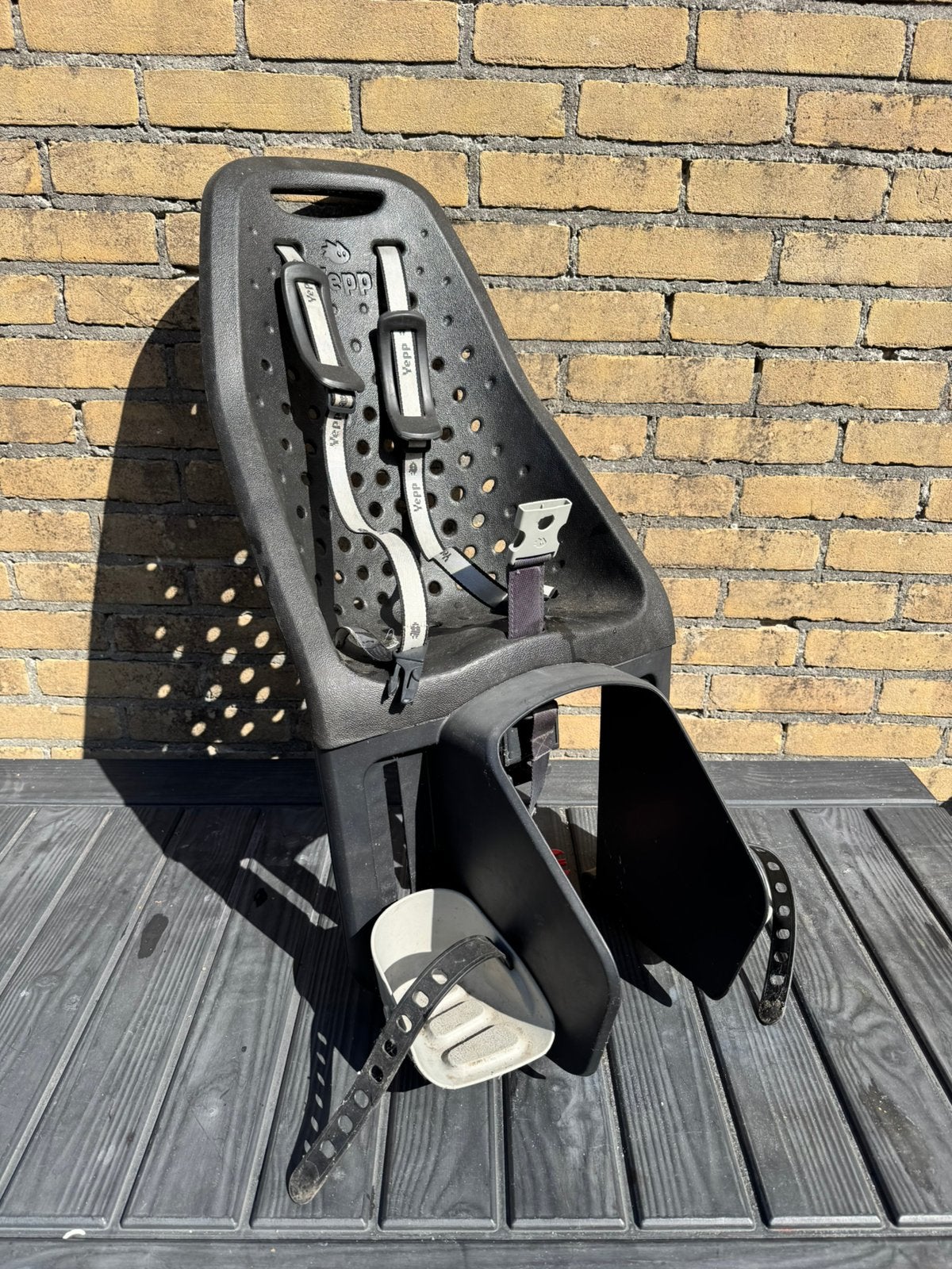Yepp achterzitje, Fietsen en Brommers, Fietsaccessoires | Fietsstoeltjes, Ophalen, Achterzitje, 0 t/m 18 kg, Gebruikt