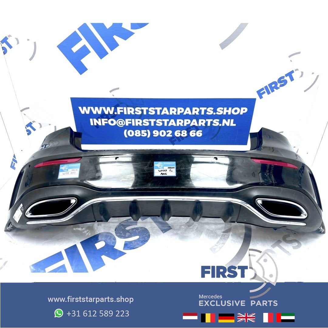W177 FACELIFT AMG ACHTERBUMPER ZWART WIT GRIJS COMPLEET Merc, Gebruikt, -, Ophalen of Verzenden, Achter