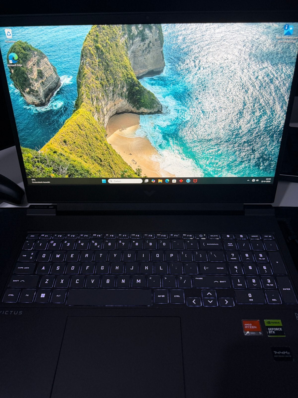 HP Victus 16 RTX 4060 / Ryzen 5 7640HS /16GB / 512GB –DEFECT, Computers en Software, Ophalen, Zo goed als nieuw