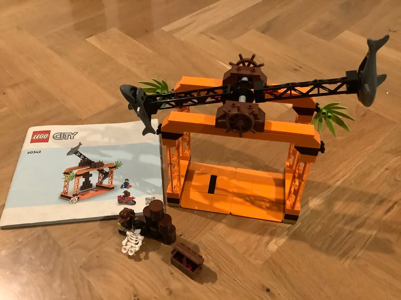 LEGO City 60342 Zeehaven met haaien en schat, Ophalen, Gebruikt, Overige merken