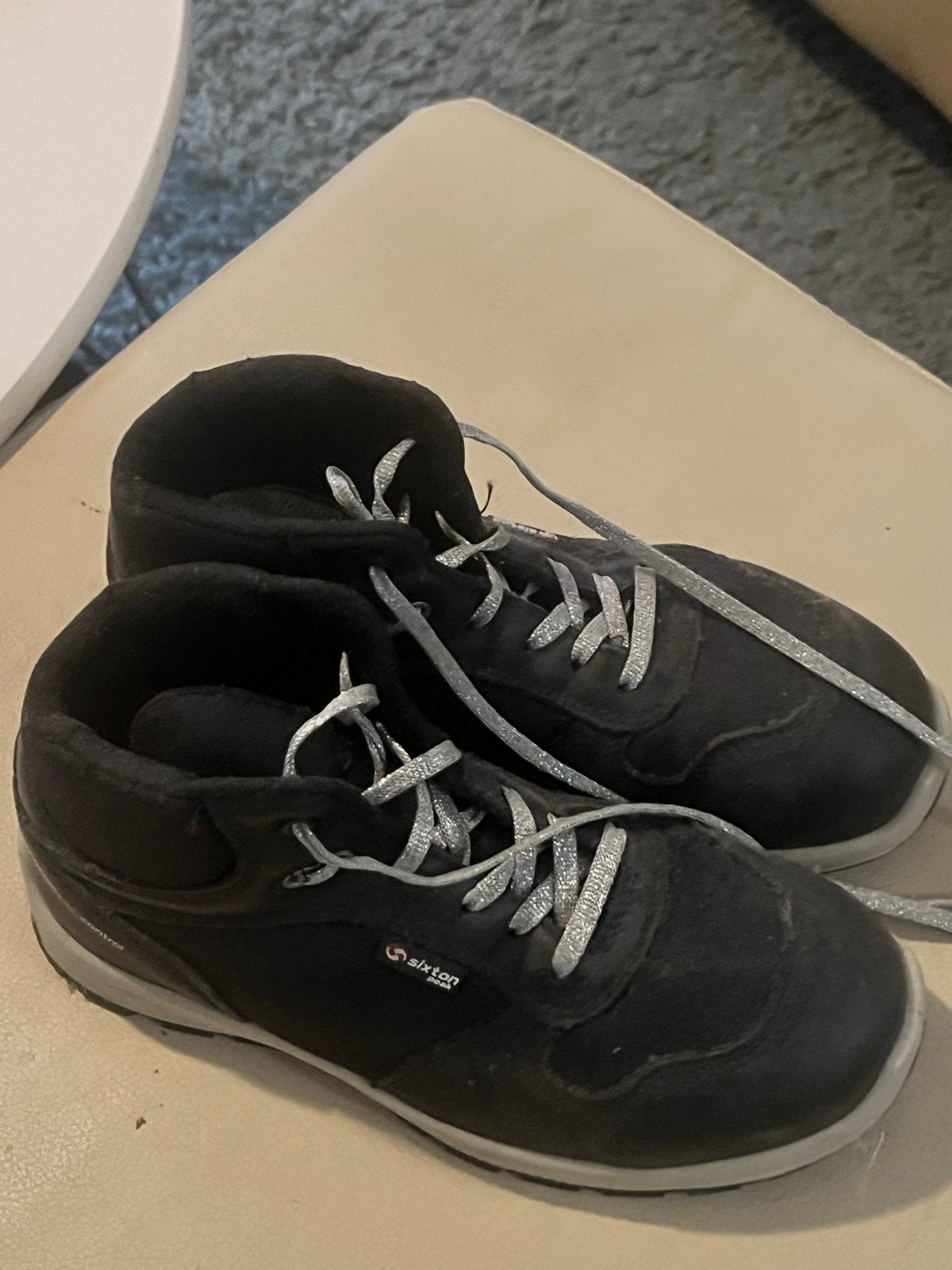 Zwarte Sixton werkschoenen, maat 38, Ophalen of Verzenden, Gedragen, Zwart, Werkschoenen
