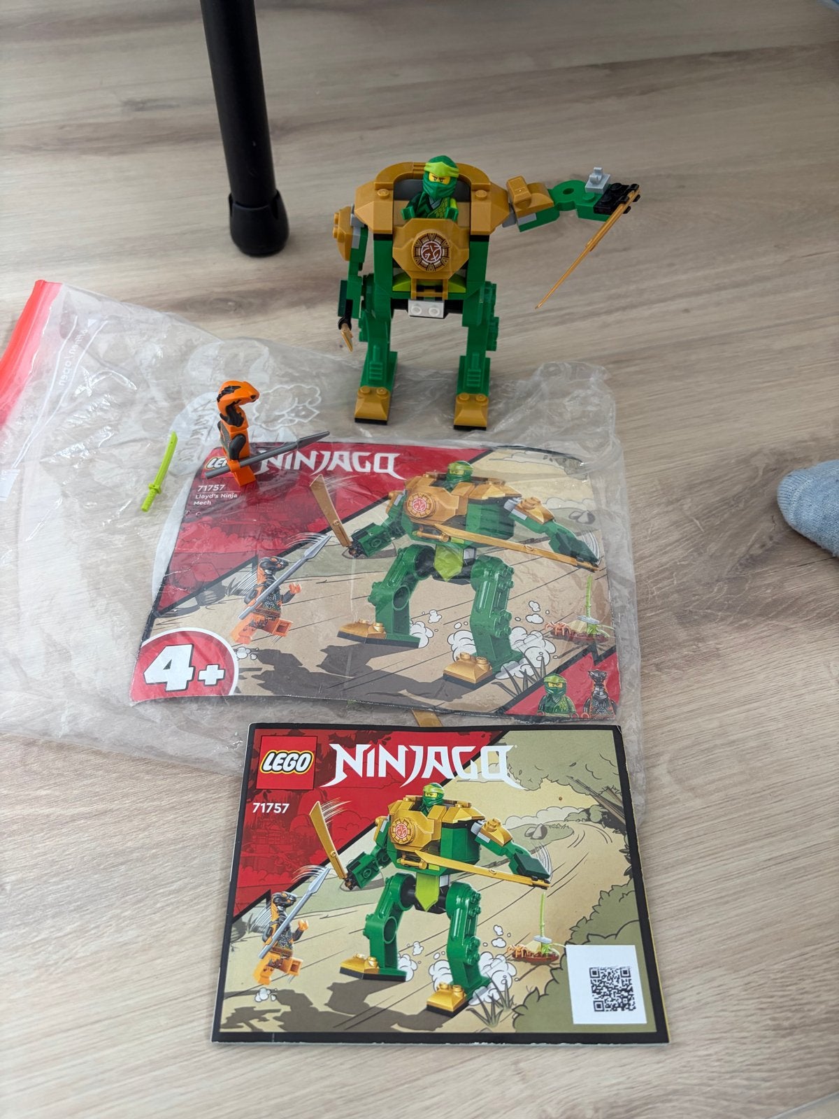 Lego Ninjago 71757 Lloyd's Ninja Mech, Ophalen, Lego, Zo goed als nieuw, Compleet