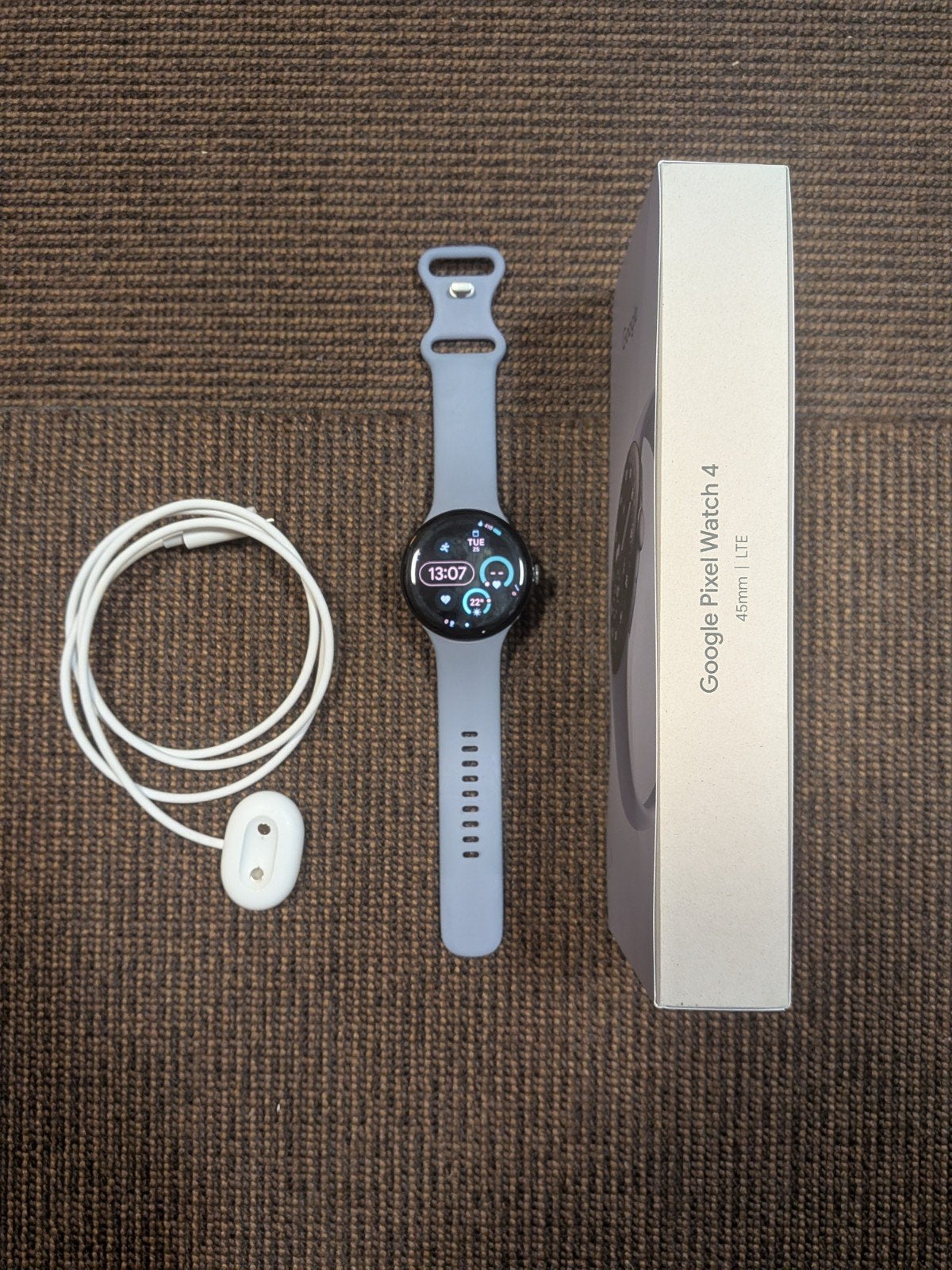 Google Pixel Watch 4 45mm LTE - Zo goed als nieuw, Google Pixel, Blauw, Ophalen of Verzenden, Zo goed als nieuw