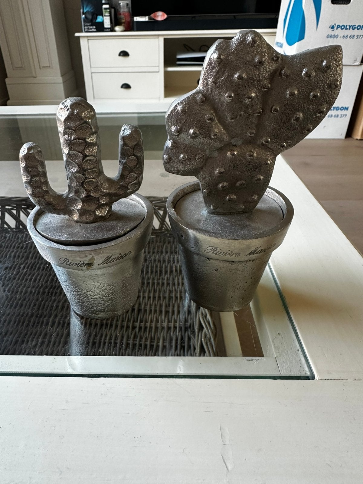 Riviera Maison cactus beeldjes, Ophalen of Verzenden, Gebruikt