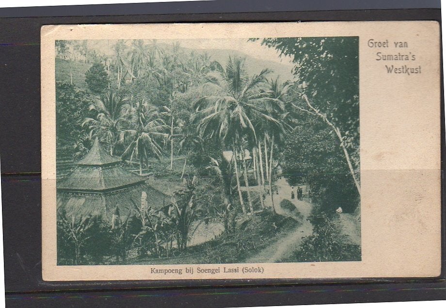 Ned Indië West coast of Sumatra village SOENGEI LASSI (Solok, Ophalen of Verzenden, Voor 1920, Frankrijk