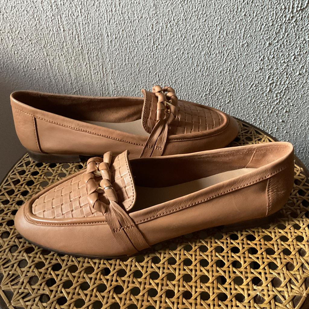 Nieuw! Super mooie leren instappers 5th Avenue, cognac mt 40, Kleding | Dames, Schoenen, Bruin, Instappers, Nieuw, Ophalen of Verzenden