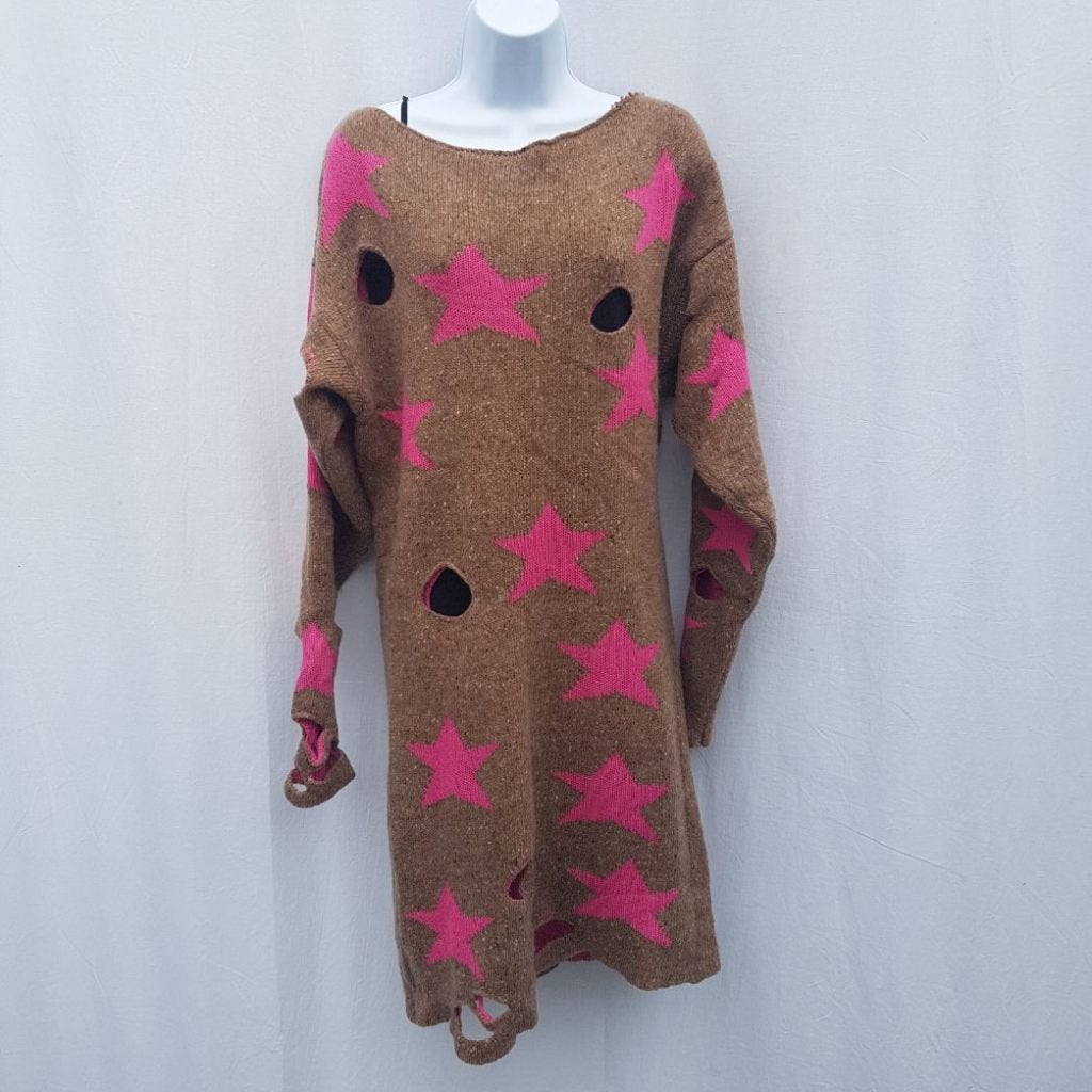 Gave winter jurk. Sterretjes. Mt M. Merk Met Unique, Kleding | Dames, Jurken, Maat 38/40 (M), ., Ophalen of Verzenden, Zo goed als nieuw