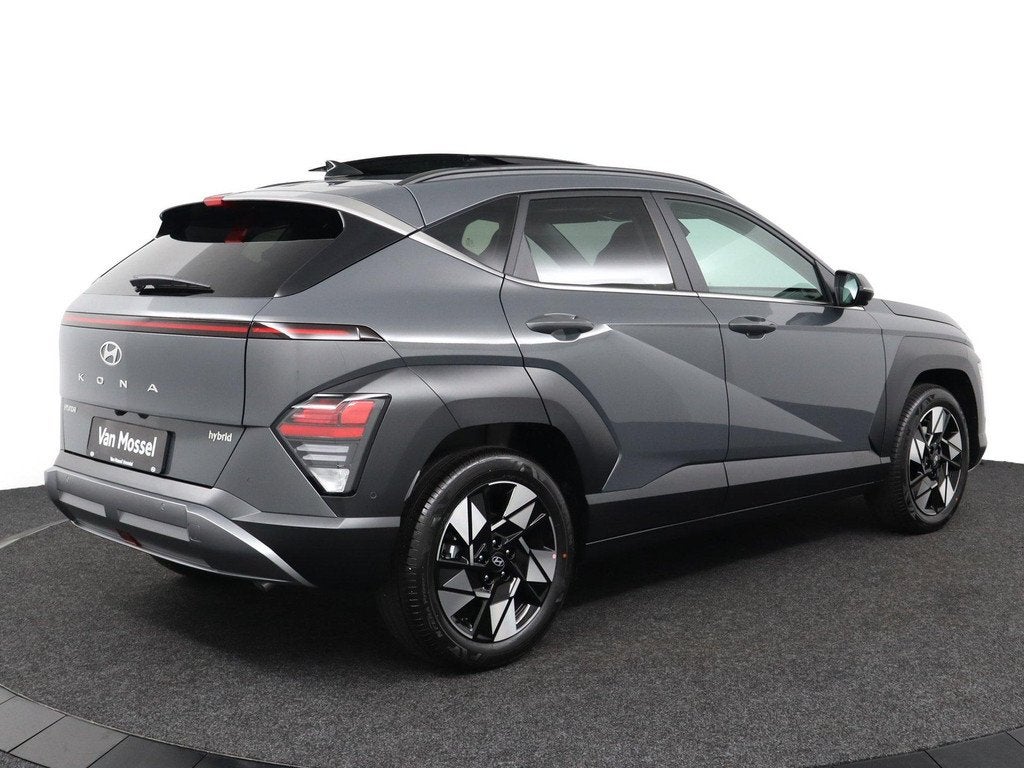 Hyundai Kona 1.6 GDI HEV Premium Sky | Lederen Bekleding | A, Auto's, 137 pk, Euro 6, Met garantie (alle), Leder