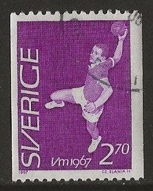 Zweden 4, handbal, Verzenden, Zweden, Gestempeld