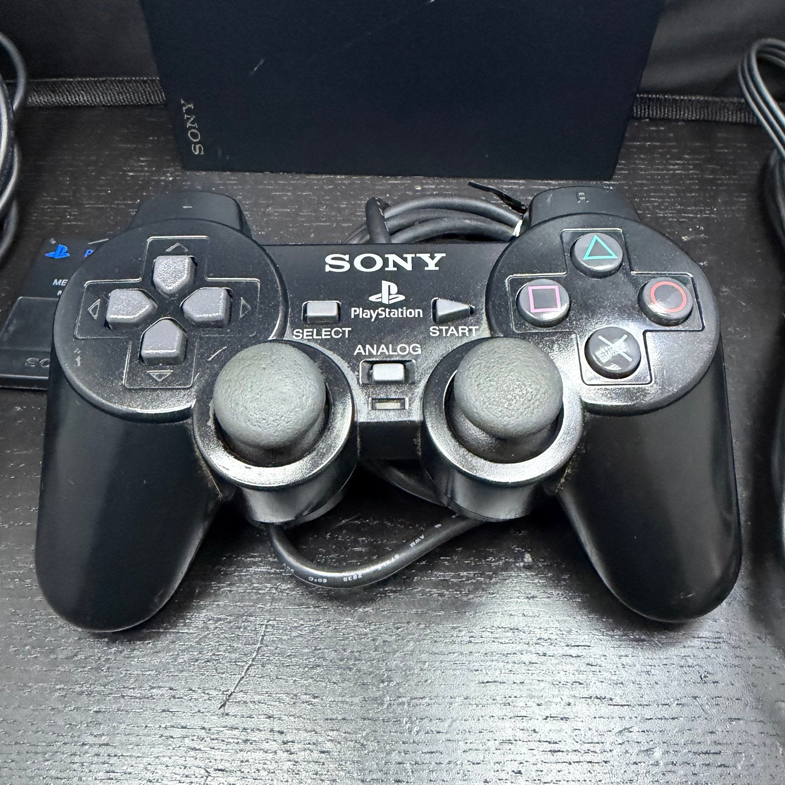 Sony PlayStation 2 Slim SCPH-75004 + controller en accessoir, Zwart, Ophalen of Verzenden, D, S