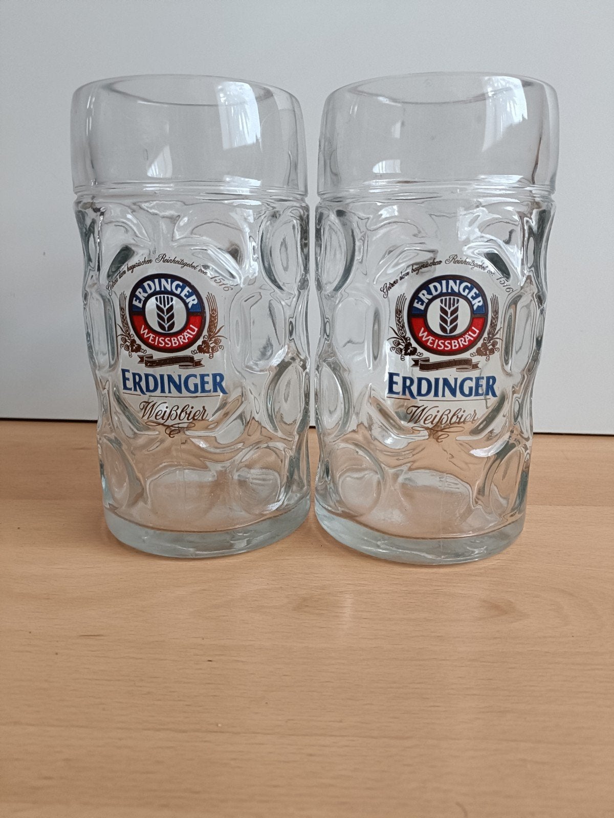 2x Pul Erdinger Weissbier pul 1L, Ophalen of Verzenden, Gebruikt, Pul(len), Overige merken