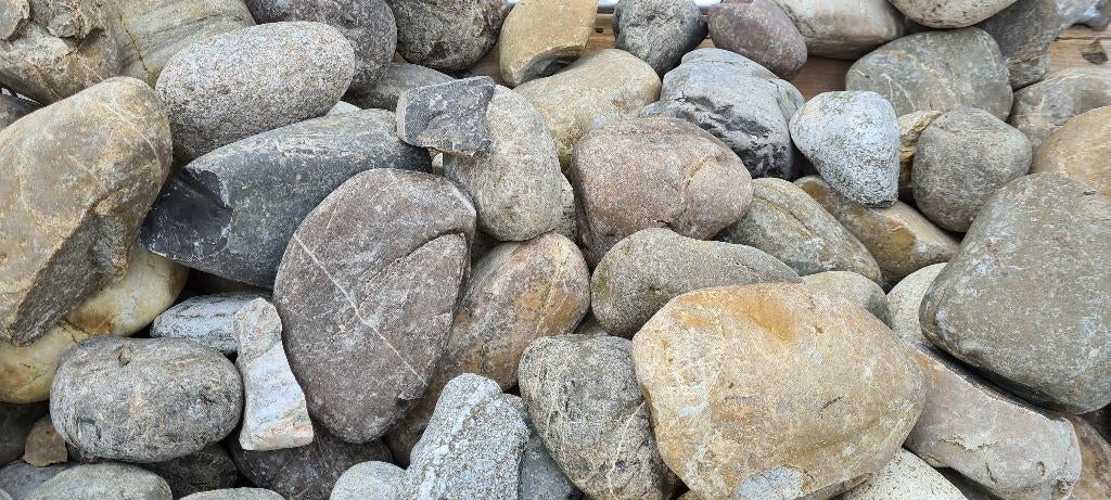 Kleine sier keien - zwerfkeien - zwerfsteen - natuursteen, Tuin en Terras, Ophalen, Graniet, Nieuw, Kei