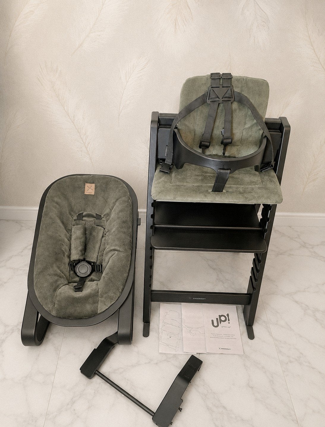 Complete Kidsmill Up kinderstoel set, Ophalen, Zo goed als nieuw, Meegroeistoel, Gordel(s)