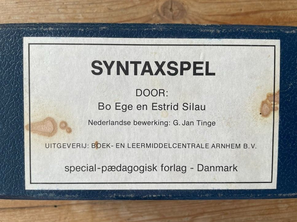 Syntaxspel Bo Ege en Estrid Silau - Special-pedagogisk forla, Ophalen of Verzenden, Gebruikt, Taal en Lezen