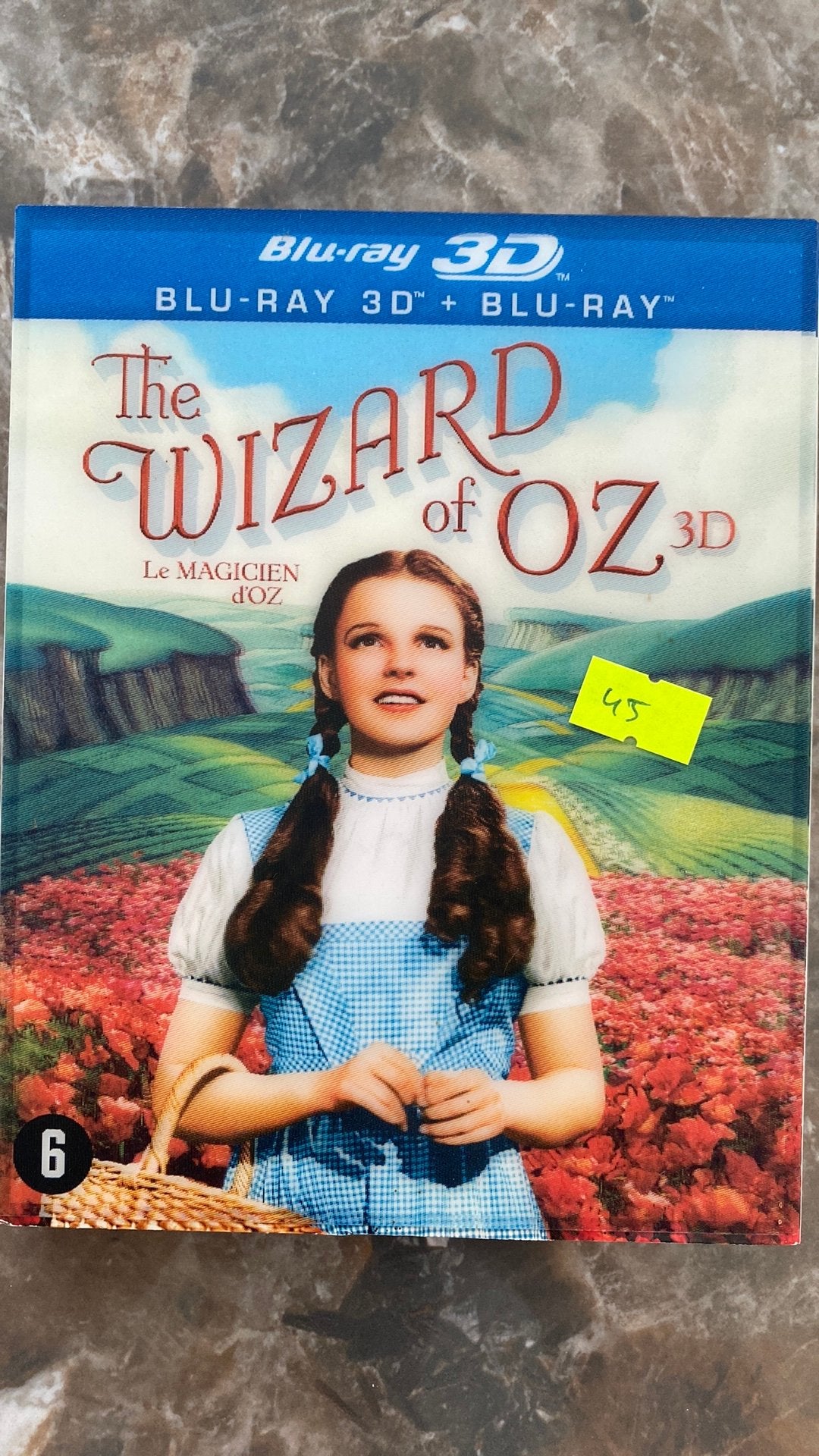 The wizard of oz blu ray NL versie 3D met slipcover, Cd's en Dvd's, Blu-ray, Ophalen of Verzenden, Zo goed als nieuw, Avontuur