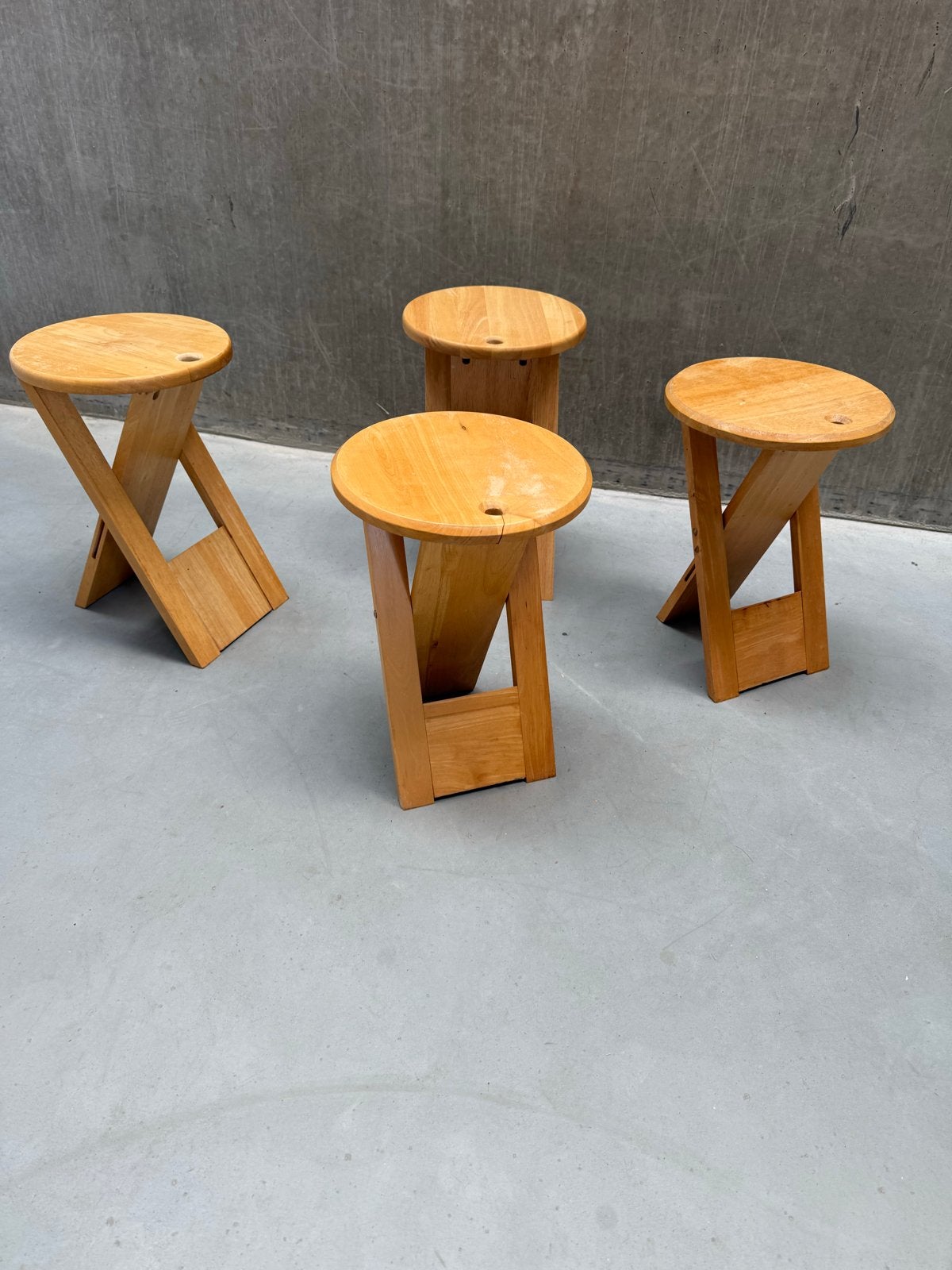4 Adrian Reed Suzy Stool - Jaren '80 Beukenhout Klapstoel, Ophalen of Verzenden