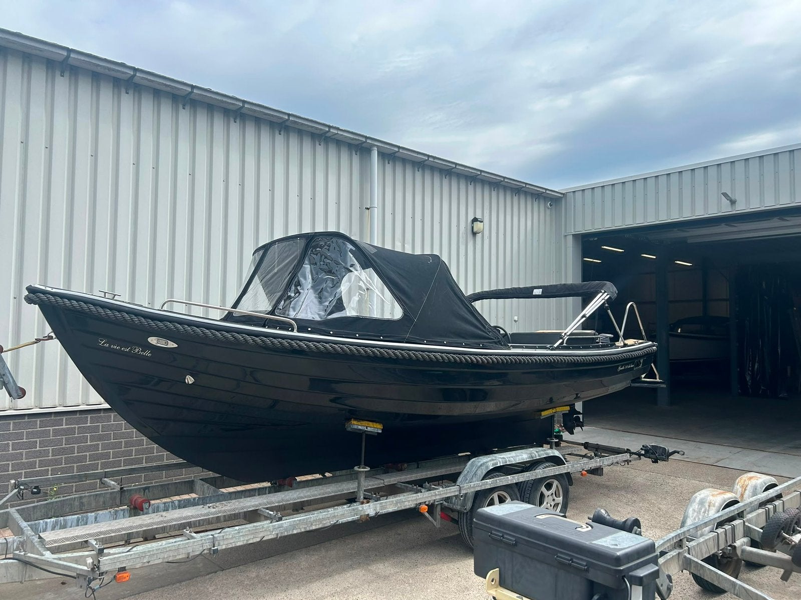 Gentle 710 de luxe met 20 pk Suzuki, Watersport en Boten, Sloepen, Ophalen, Elektrisch, Gentle, Biminitop