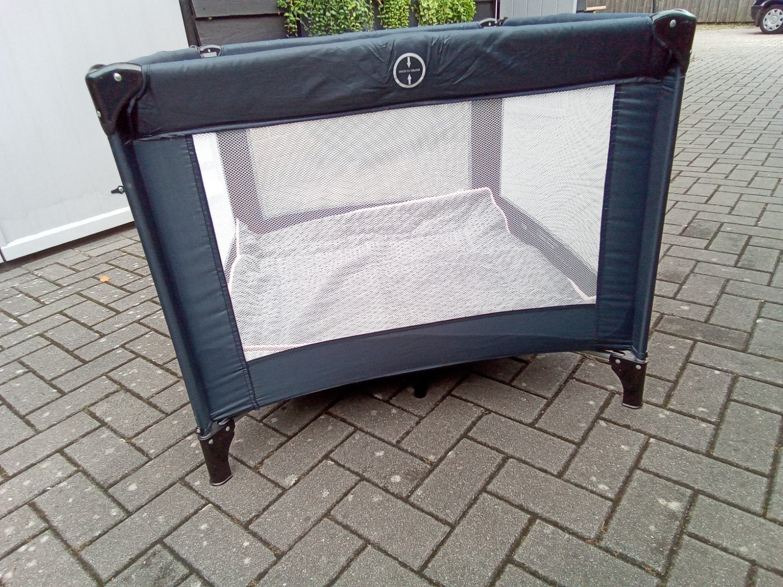 Opvouwbare Zwarte Baby Kinder Box, Kinderen en Baby's, Boxen, Ophalen, Gebruikt, Vierkant, Boxkleed