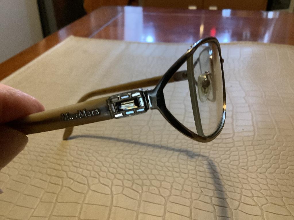 Leesbril Max Mara / bril op sterkte / montuur / frame, Overige merken, Beige, Ophalen of Verzenden, Zo goed als nieuw