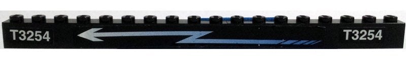 Lego Stickered Assembly 18 x 1 with White 'T3569' and Zigzag, Kinderen en Baby's, Gebruikt, Overige thema's, Lego, Overige typen