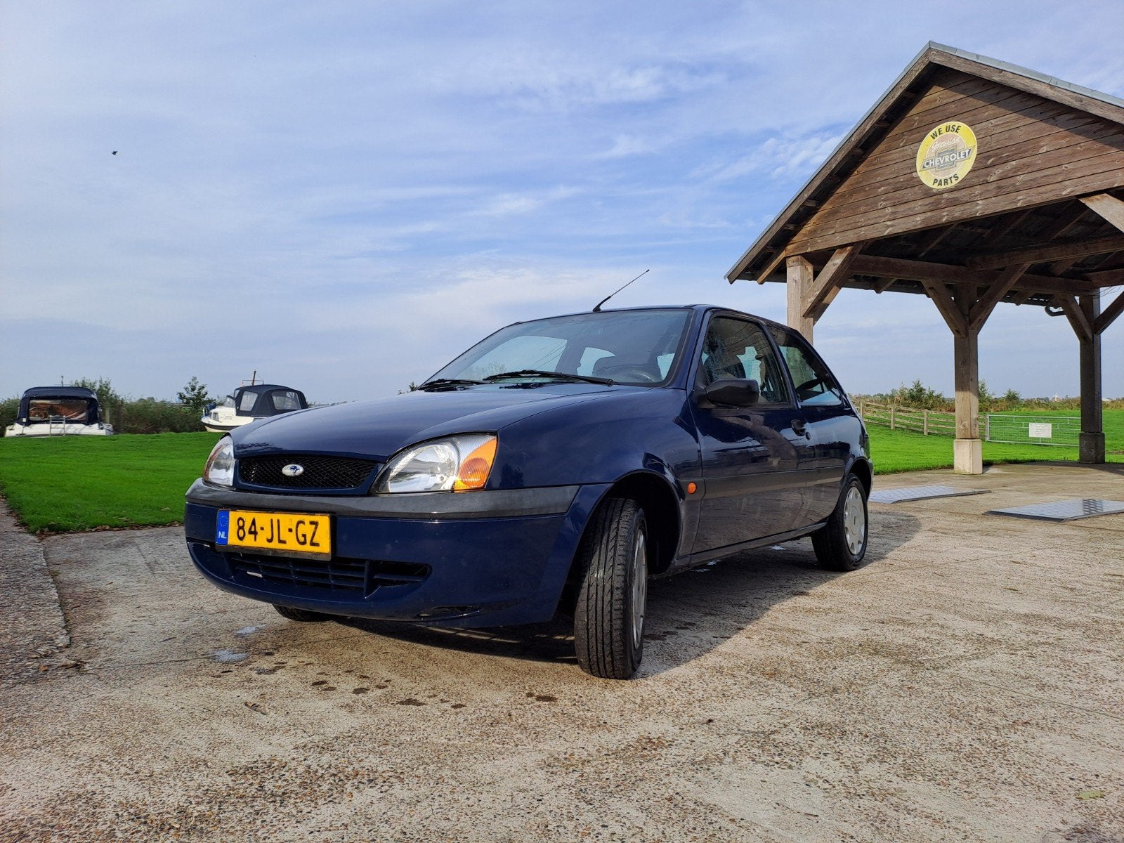 Ford Fiësta 1.3 I 3DR 2002 Blauw, Auto's, Voorwielaandrijving, 1299 cc, 40 €/maand, 4 cilinders