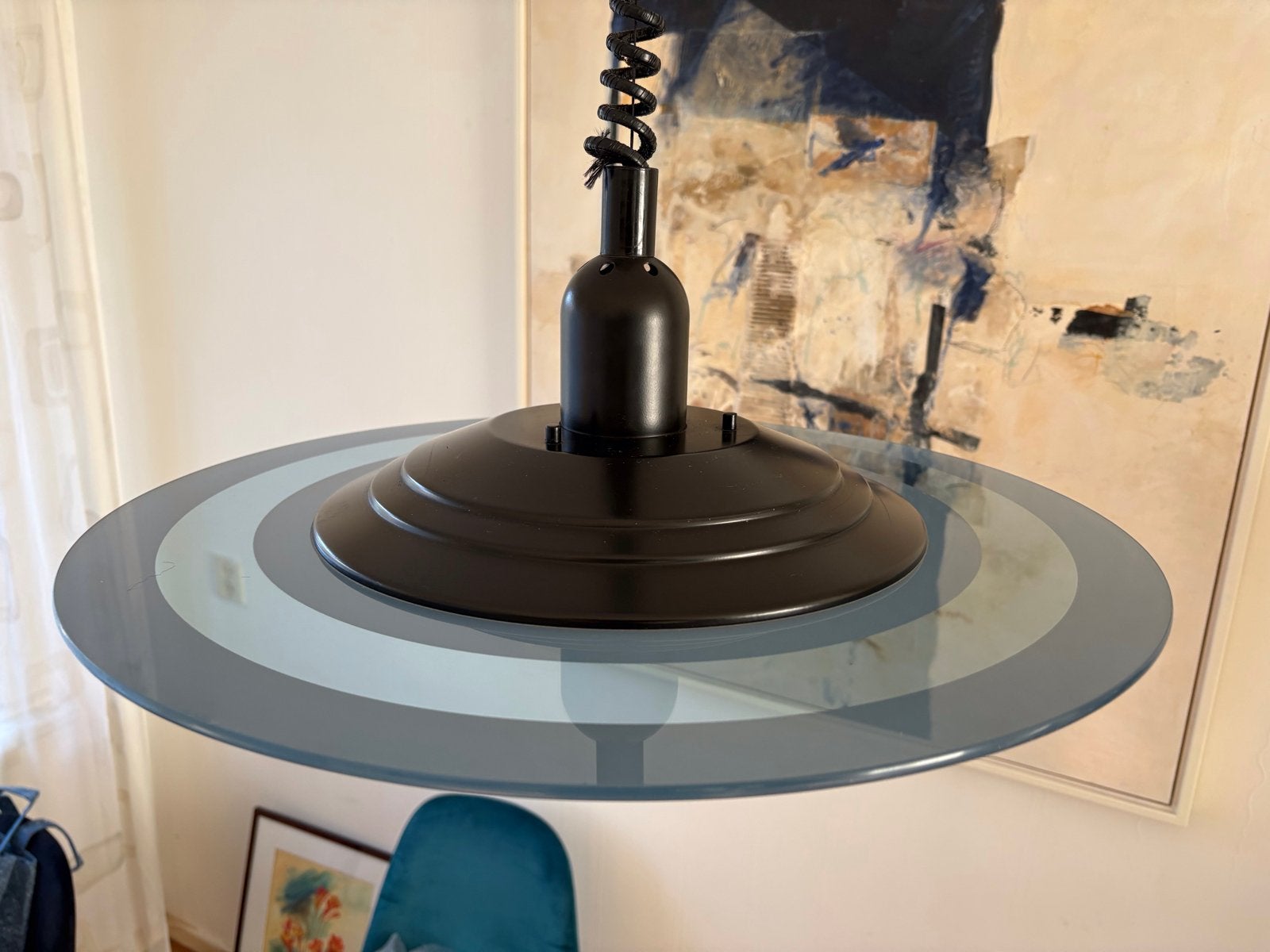 Vintage Steinhauer Space Age UFO hanglamp – jaren 70, Ophalen of Verzenden
