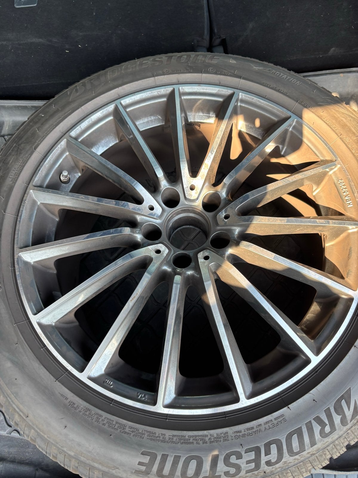 MAK velgen 19 inch met Bridgestone winterbanden, Auto-onderdelen, Banden en Velgen, 19 inch, Gebruikt, 255 mm, Banden en Velgen