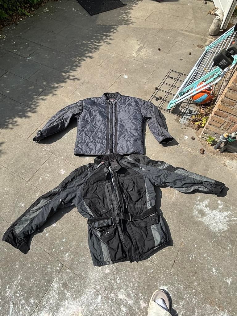 Motorjas Evolution maat XL met binnenjas, Motoren, Ophalen, Tweedehands, Heren, Jas | textiel
