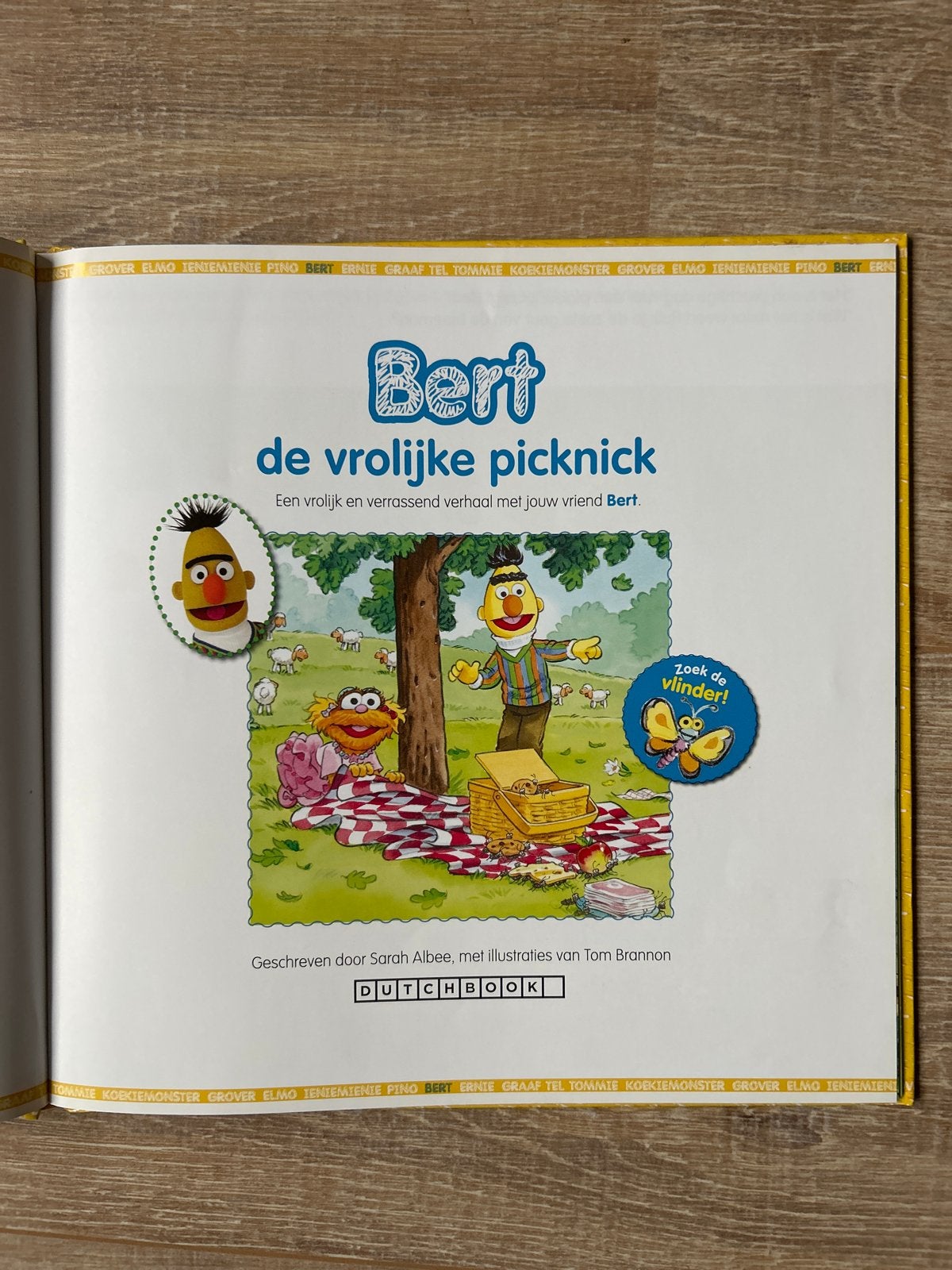 Sesamstraat: Bert en de vrolijke picknick (nieuwstaat), Boeken, Ophalen of Verzenden, Zo goed als nieuw, 2 tot 3 jaar